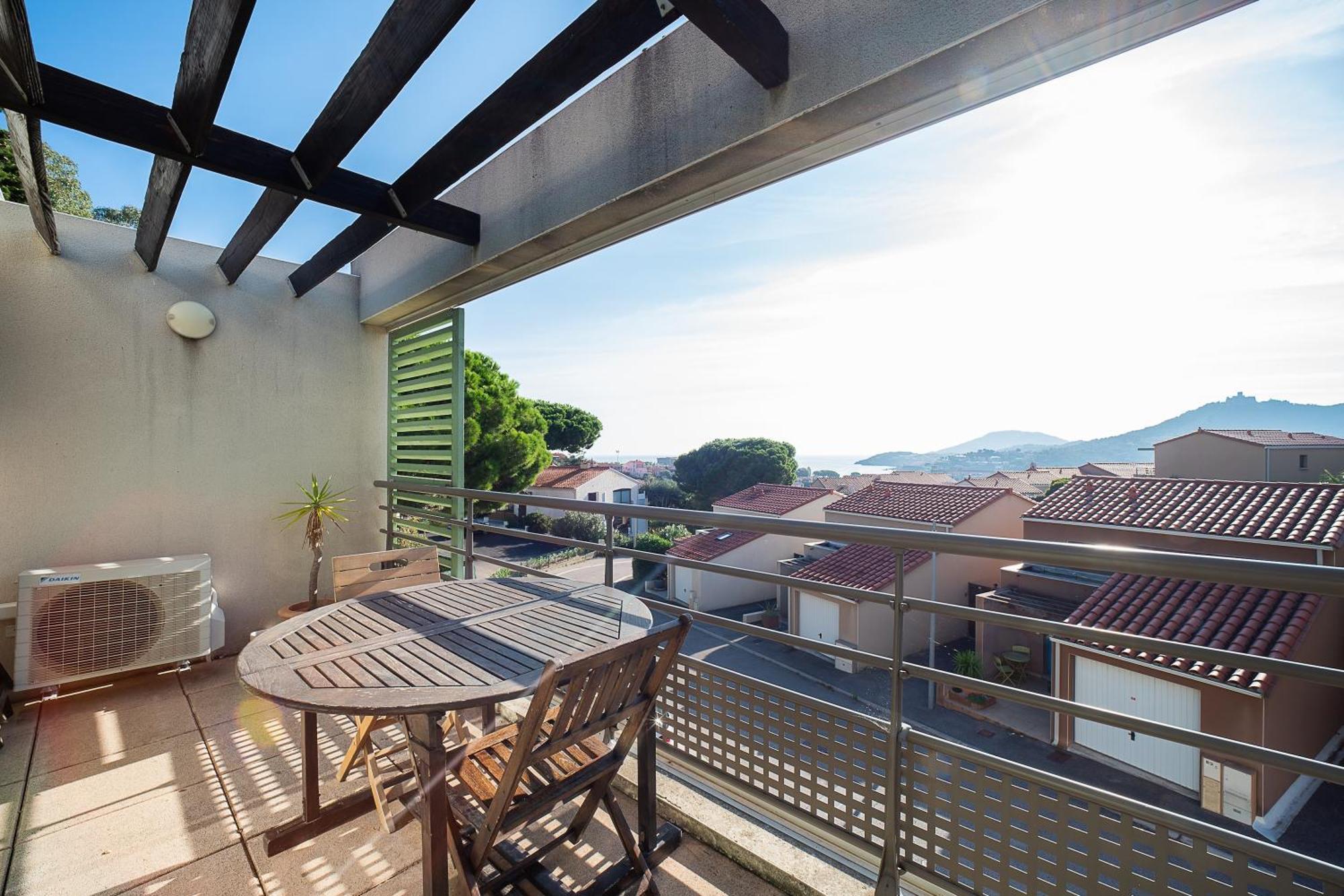 Al Balco Catala - Appt Avec Terrasse Et Piscine Lejlighed Collioure Eksteriør billede